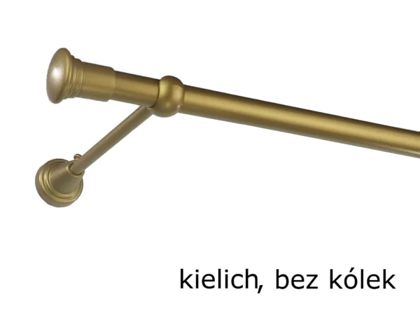 Karnisz Metalowy FI 19 Pojedynczy bez kółek 10 kolorów - obrazek 21
