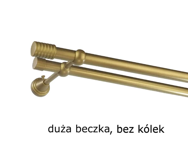Karnisz Metalowy FI 19 Podwójny bez kółek 10 kolorów - obrazek 35