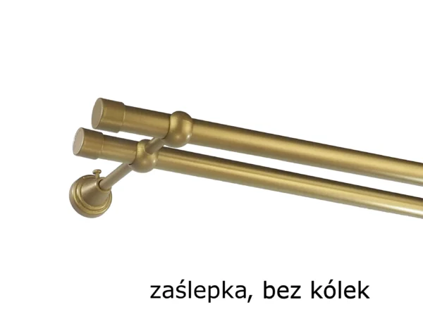 Karnisz Metalowy FI 19 Podwójny bez kółek 10 kolorów - obrazek 31