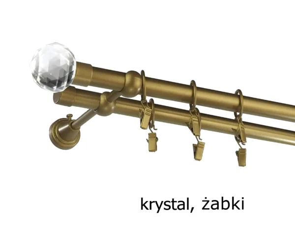 Karnisz Metalowy FI 19 Podwójny 10 kolorów do wyboru - obrazek 13