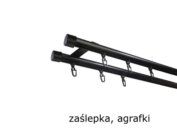 Szyna Aluminiowa FI 19 Sufitowa Podwójna 4 kolory - obrazek 10
