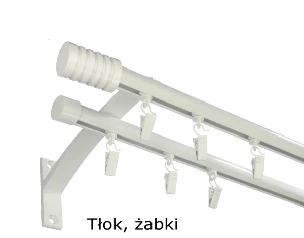 Szyna Aluminiowa FI 19 Podwójna Ścienna 4 kolory - obrazek 4