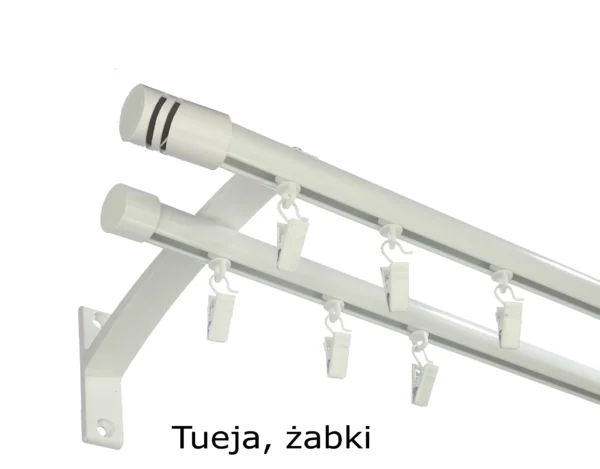 Szyna Aluminiowa FI 19 Podwójna Ścienna 4 kolory - obrazek 3