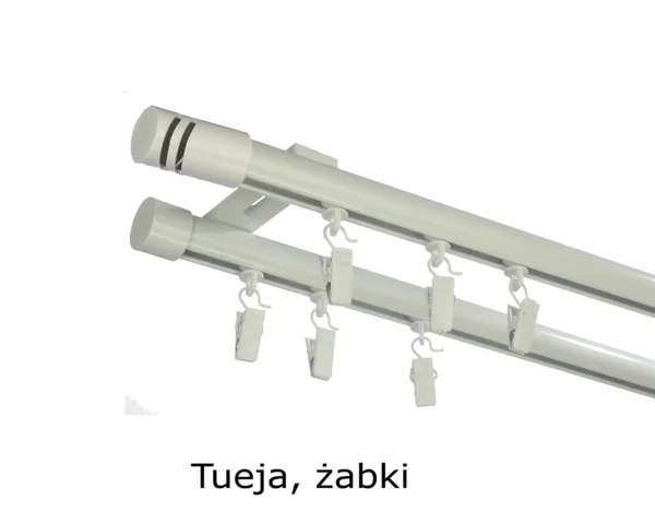Szyna Aluminiowa FI 19 Sufitowa Podwójna 4 kolory - obrazek 5