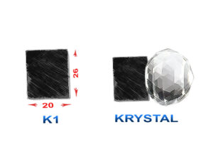 KWADRO 20 x20 Końcówka karnisza wybór