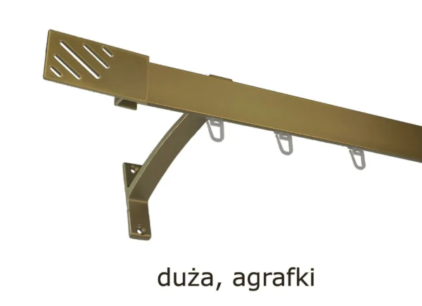 Karnisz Apartamentowy Pojedynczy Ścienny 6 kolorów - obrazek 9
