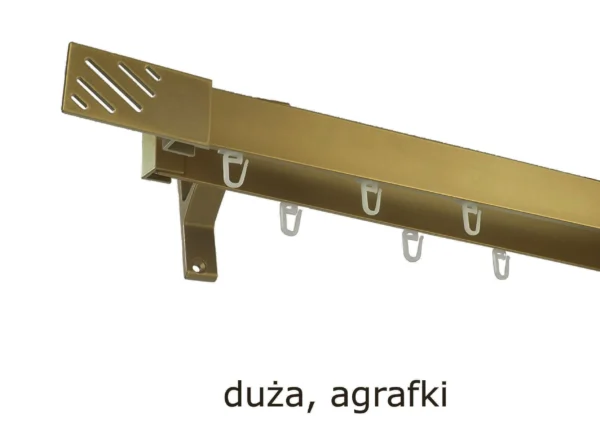 Karnisz Apartamentowy Podwójny Ścienny 6 kolorów - obrazek 6