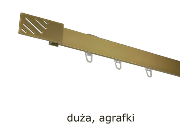 Karnisz Apartamentowy Sufitowy Pojedynczy 6 kolorów - obrazek 5