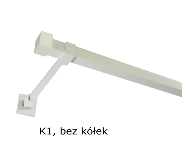 Karnisz Kwadratowy 20x20 Pojedynczy bez kółek 7 kolorów - obrazek 2