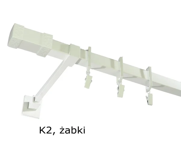 Karnisz Kwadratowy Na Wymiar Pojedynczy 20x20 mm 7 kolorów - obrazek 10