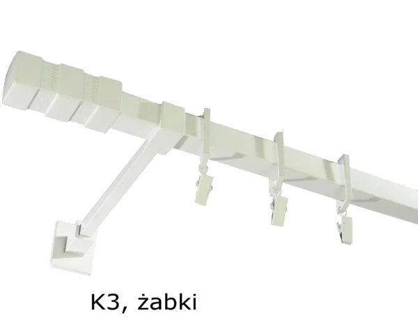 Karnisz Kwadratowy Na Wymiar Pojedynczy 20x20 mm 7 kolorów - obrazek 11