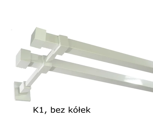 Karnisz Kwadratowy20x20 Podwójny bez kółek 7 kolorów - obrazek 4