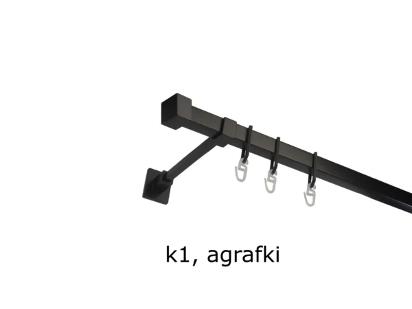 Karnisz Kwadratowy Na Wymiar Pojedynczy 20x20 mm 7 kolorów - obrazek 25