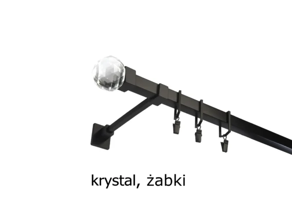 Karnisz Kwadratowy Na Wymiar Pojedynczy 20x20 mm 7 kolorów - obrazek 24