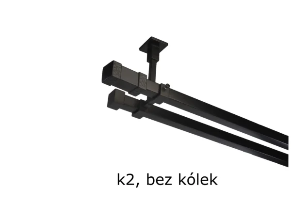 Karnisz Kwadratowy 20x20 Podwójny Sufitowy bez kółek 7 kolorów - obrazek 16