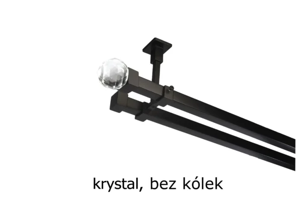 Karnisz Kwadratowy 20x20 Podwójny Sufitowy bez kółek 7 kolorów - obrazek 18