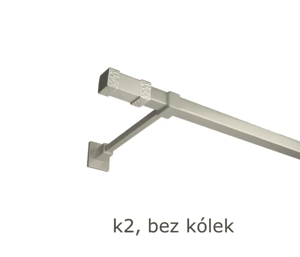 Karnisz Kwadratowy 20x20 Pojedynczy bez kółek 7 kolorów - obrazek 9