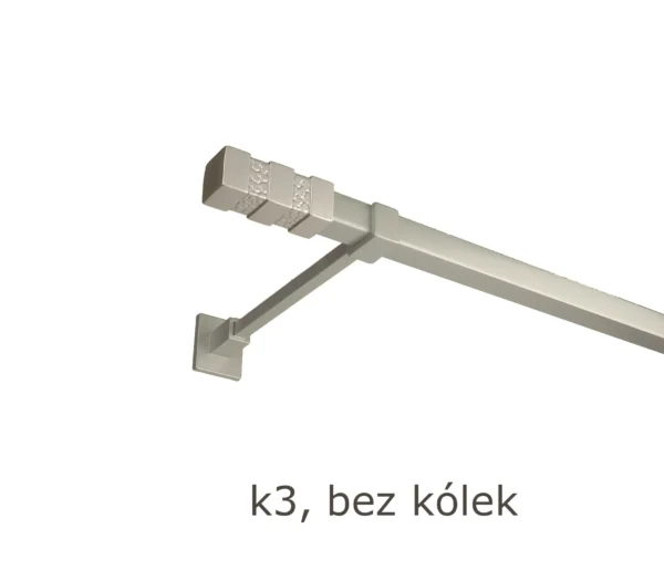Karnisz Kwadratowy 20x20 Pojedynczy bez kółek 7 kolorów - obrazek 10