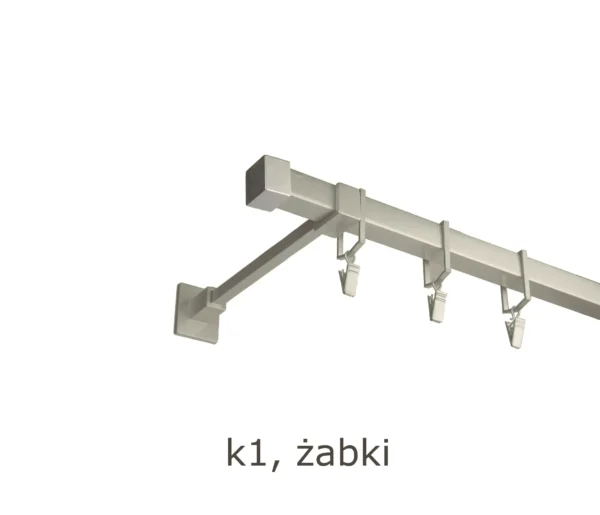 Karnisz Kwadratowy Na Wymiar Pojedynczy 20x20 mm 7 kolorów - obrazek 3