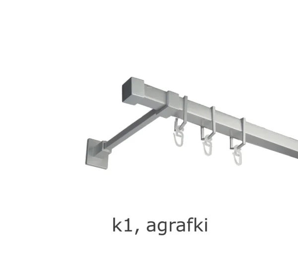 Karnisz Kwadratowy Na Wymiar Pojedynczy 20x20 mm 7 kolorów - obrazek 16