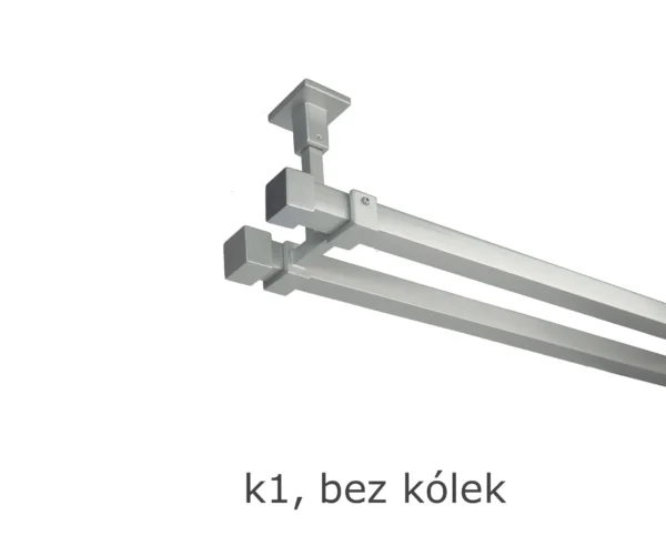 Karnisz Kwadratowy 20x20 Podwójny Sufitowy bez kółek 7 kolorów - obrazek 7