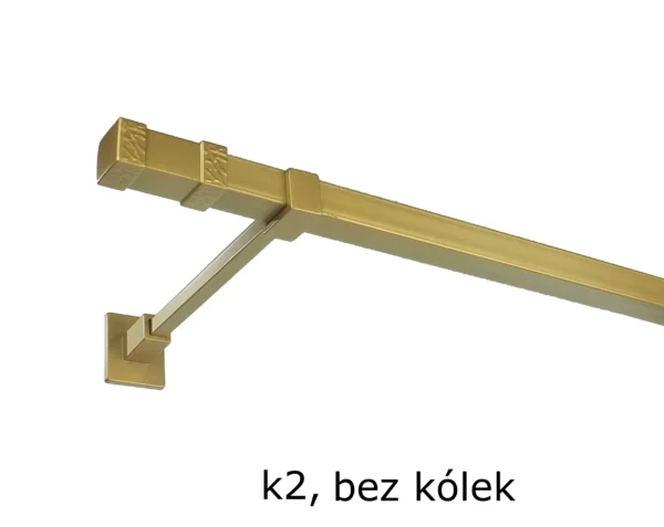 Karnisz Kwadratowy 20x20 Pojedynczy bez kółek 7 kolorów - obrazek 13