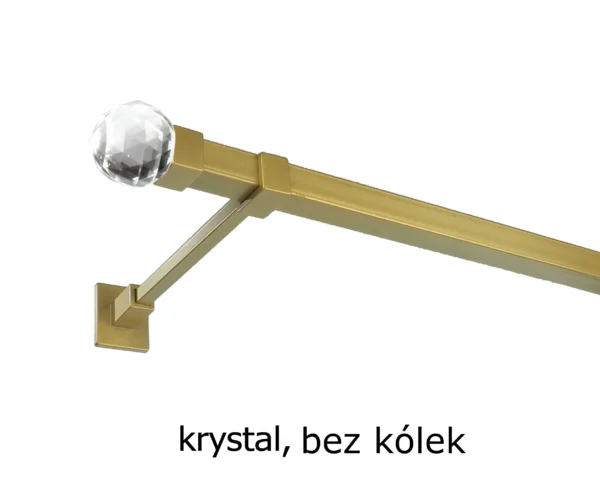 Karnisz Kwadratowy 20x20 Pojedynczy bez kółek 7 kolorów - obrazek 11
