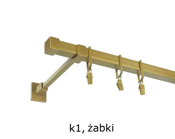 Karnisz Kwadratowy Na Wymiar Pojedynczy 20x20 mm 7 kolorów - obrazek 18