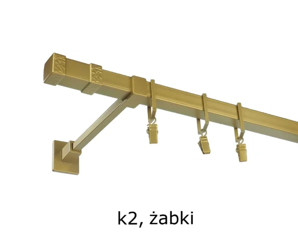 Karnisz Kwadratowy Na Wymiar Pojedynczy 20x20 mm 7 kolorów - obrazek 17