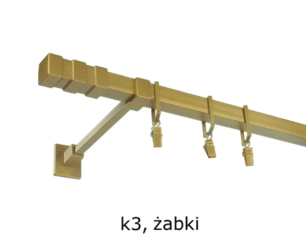 Karnisz Kwadratowy Na Wymiar Pojedynczy 20x20 mm 7 kolorów - obrazek 20