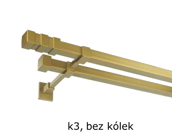 Karnisz Kwadratowy20x20 Podwójny bez kółek 7 kolorów - obrazek 6