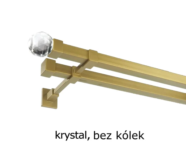 Karnisz Kwadratowy20x20 Podwójny bez kółek 7 kolorów - obrazek 5