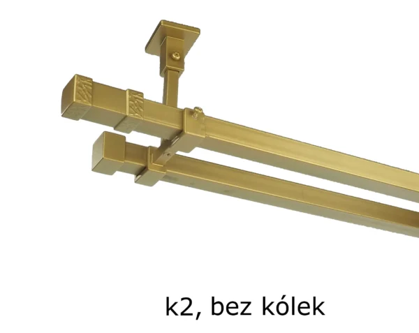 Karnisz Kwadratowy 20x20 Podwójny Sufitowy bez kółek 7 kolorów - obrazek 11