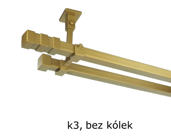 Karnisz Kwadratowy 20x20 Podwójny Sufitowy bez kółek 7 kolorów - obrazek 12