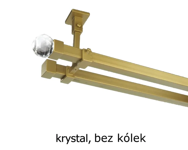 Karnisz Kwadratowy 20x20 Podwójny Sufitowy bez kółek 7 kolorów - obrazek 13