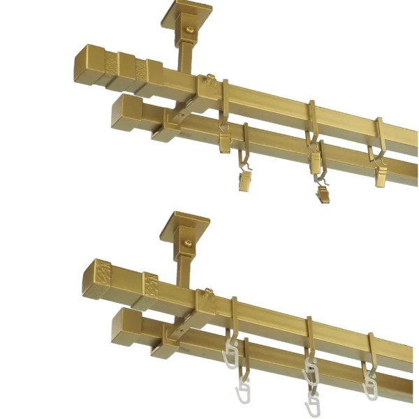 Karnisz Kwadratowy Sufitowy Na Wymiar Podwójny 20x20 mm 7 kolorów - obrazek 16