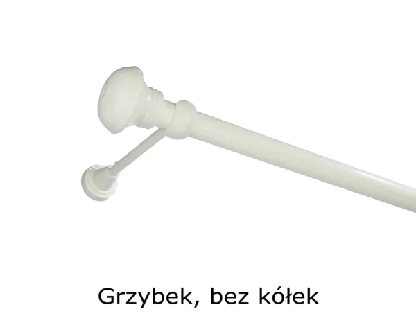 Karnisz Metalowy FI 25 Pojedynczy ścienny bez kółek 10 kolorów - obrazek 13