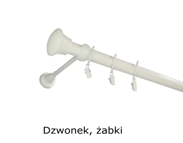 Karnisz Metalowy FI 25 Pojedynczy ścienny Na Wymiar - obrazek 12