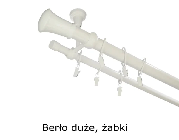 Karnisz Metalowy FI 25 Podwójny sufitowy 10 kolorów - obrazek 20