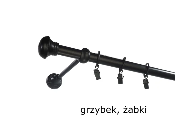 Karnisz Metalowy FI 25 Pojedynczy ścienny Na Wymiar - obrazek 29