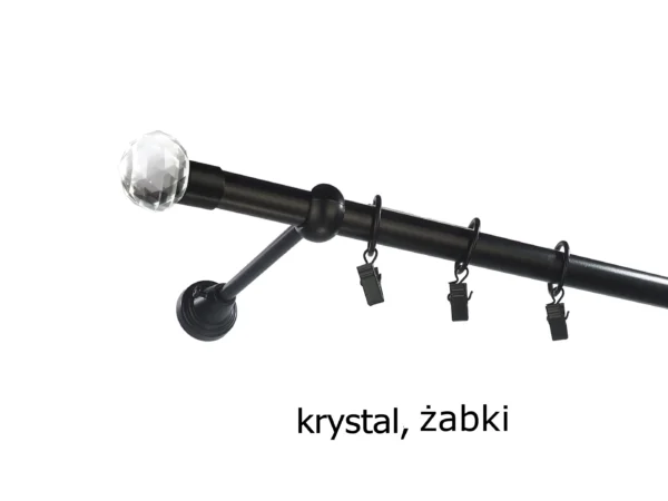 Karnisz Metalowy FI 25 Pojedynczy ścienny Na Wymiar - obrazek 27