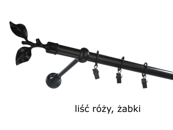 Karnisz Metalowy FI 25 Pojedynczy ścienny Na Wymiar - obrazek 28