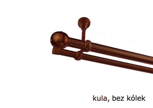 Karnisz Metalowy FI 25 Podwójny sufitowy bez kółek 10 kolorów - obrazek 32