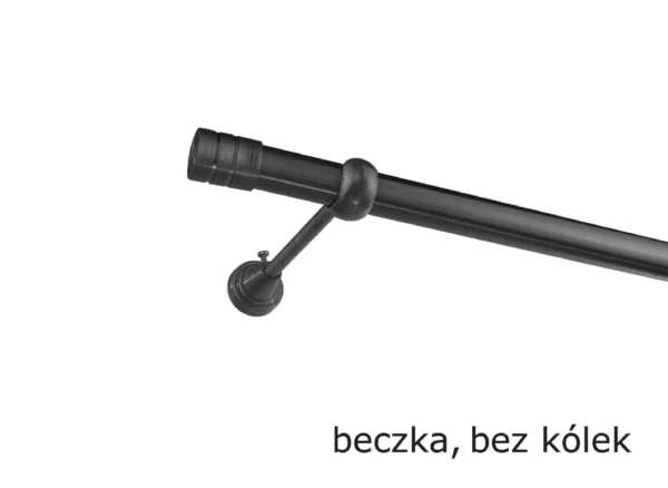 Karnisz Metalowy FI 25 Pojedynczy ścienny bez kółek 10 kolorów - obrazek 33