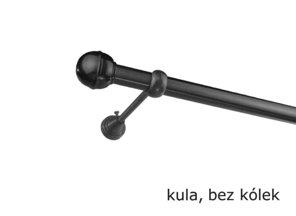 Karnisz Metalowy FI 25 Pojedynczy ścienny bez kółek 10 kolorów - obrazek 32