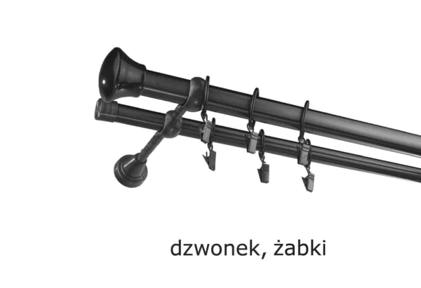 Karnisz Metalowy FI 25 Podwójny ścienny 10 kolorów - obrazek 35