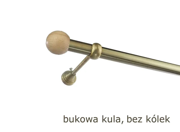 Karnisz Metalowy FI 25 Pojedynczy ścienny bez kółek 10 kolorów - obrazek 23