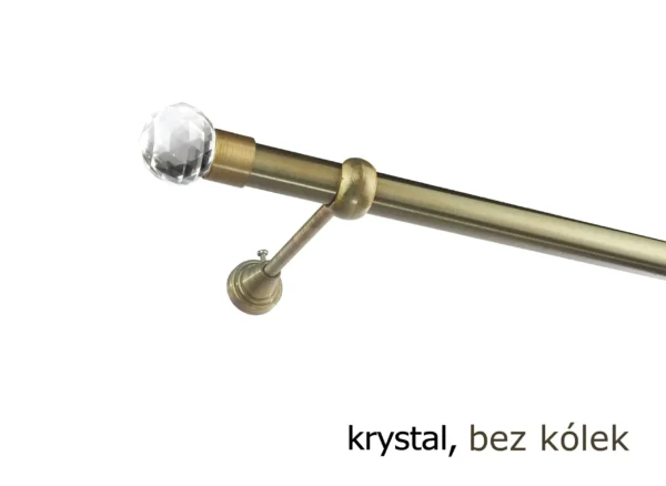Karnisz Metalowy FI 25 Pojedynczy ścienny bez kółek 10 kolorów - obrazek 26