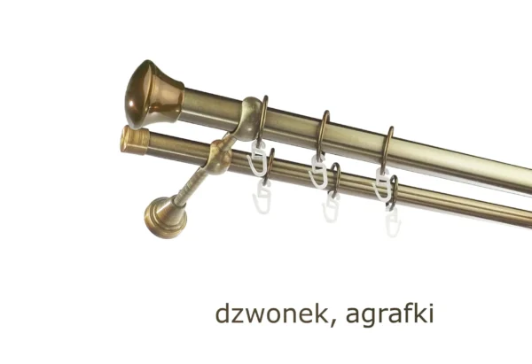 Karnisz Metalowy FI 25 Pojedynczy ścienny Na Wymiar - obrazek 23