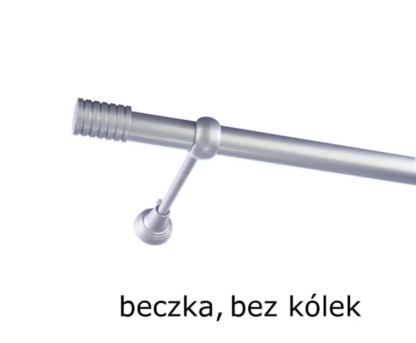 Karnisz Metalowy FI 25 Pojedynczy ścienny bez kółek 10 kolorów - obrazek 17